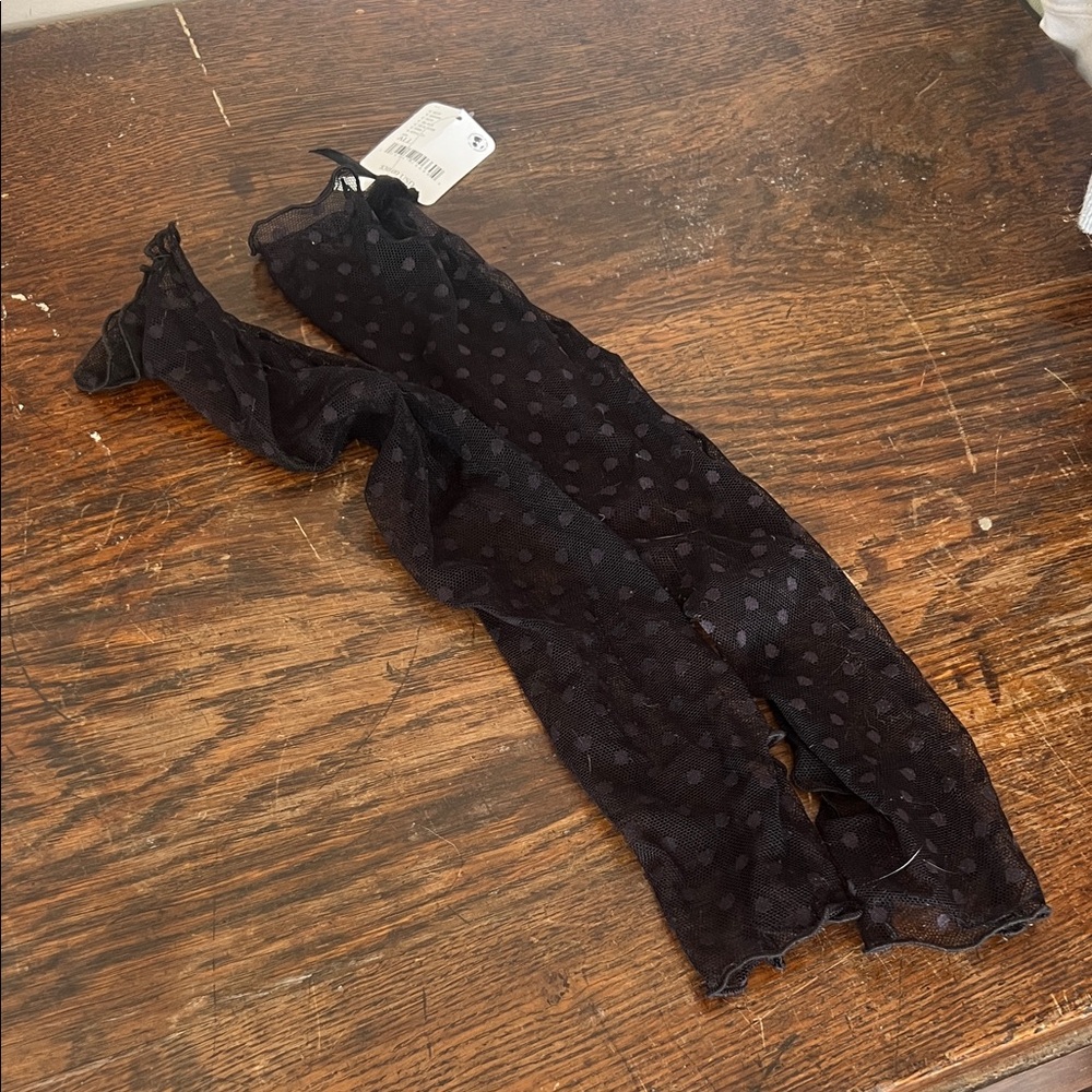Free People sheer polka dot glove sleeve
